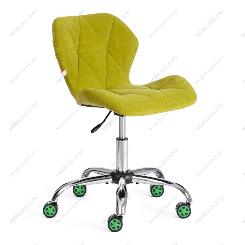 Кресло SELFI, флок, олива, 23