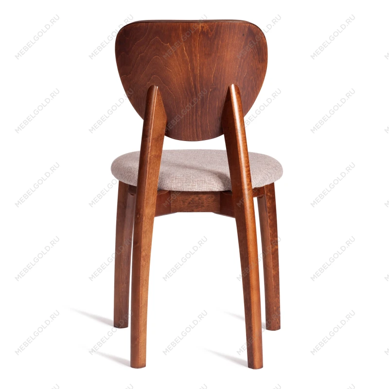 Стул DIAMANTE мягкое сидение, бук, 42x42x85см, коричневый, ткань wool caramel, бежевый | изображение 3