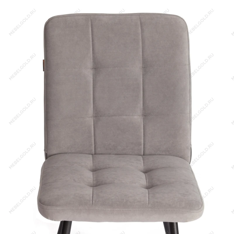 Стул обеденный Medeo, LT, флок, серый/черный, 29, 45х56х89 см | изображение 5