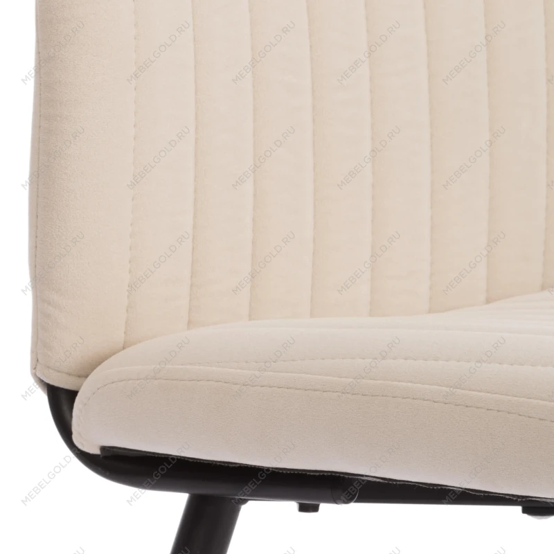 Стул обеденный Monte Carlo, флок, молочный/черный, 4, 50х55х93 | изображение 7