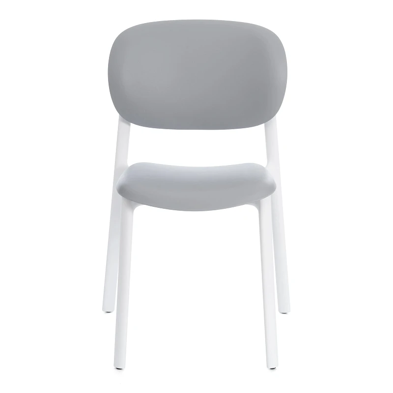 Стул ADORE (mod. XRB-1025), пластик, серый / белый (grey / white), 41 х 53 х 81,5 см | изображение 4