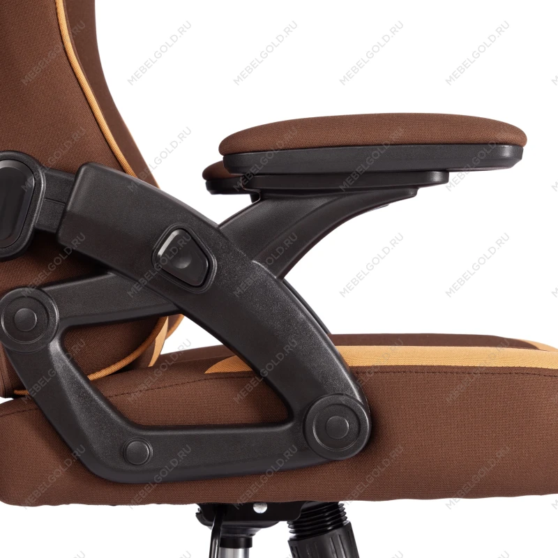 Компьютерное кресло iBear, ткань, коричнево-бежевый / brown beige | изображение 10