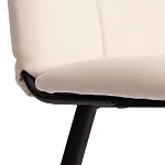 Стул обеденный Asti, TREND, флок, молочный/черный, 4, 47х54х86 см | изображение 7