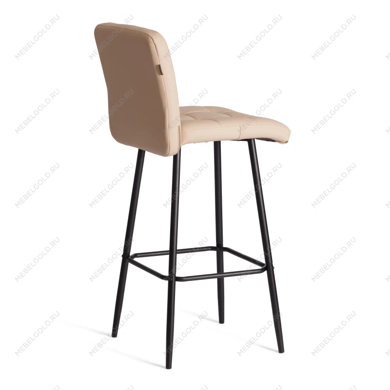 Барный стул Medeo/Медео, экокожа, бежевый, 45х56х113 см | изображение 2