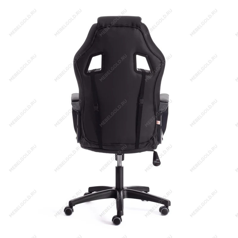 Кресло DRIVER (22), кож/зам/ткань, черный/серый, 36-6/TW-12 | изображение 3