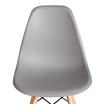 Стул CINDY (EAMES) (mod. 1801), дерево бук/металл/сиденье пластик, 45x51x82 см, Light grey (светло-серый) | изображение 5