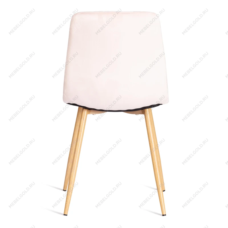Стул CHILLY (mod. 7094-1)/1 шт. в упаковке, вельвет/металл, 44,5х52,5х86 см, pink (розовый) HLR39 / натуральный | изображение 4