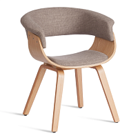 Стул VIMTA (mod.8021), дерево / ткань, 69х56х77 см, натуральный/бежевый, Aimcasa 5