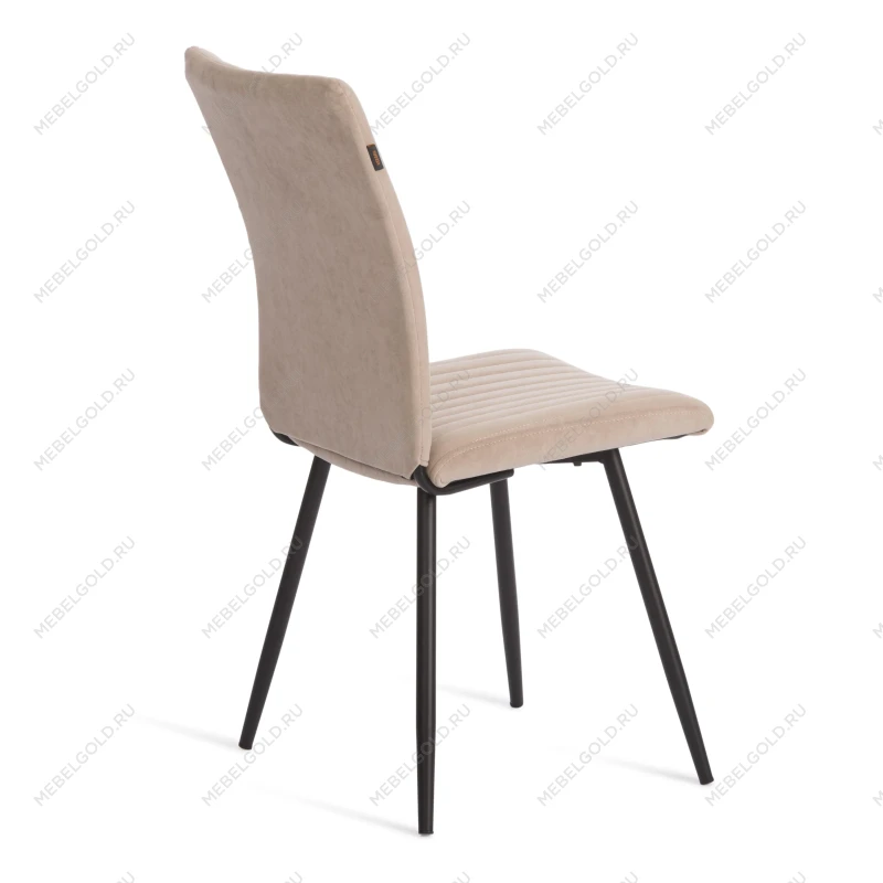 Стул обеденный Monte Carlo, флок, бежевый/черный, 7, 50х55х93 | изображение 2