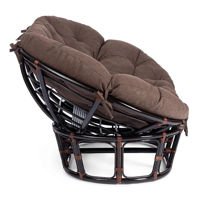Диван MAMASAN/МАМАСАН 23/02 W/с подушкой, подушка 182х119 см, 169х102х80 см, Antique brown (античный черно-коричневый), ткань, коричневый, 3М7 | изображение 1