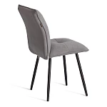 Стул обеденный Sweet, флок, серый/черный, 29, 46х55х88 | изображение 2