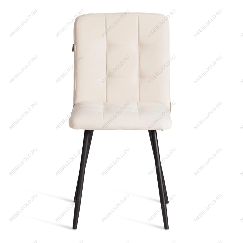 Стул обеденный Medeo, LT, флок, молочный/черный, 4, 45х56х89 см | изображение 4