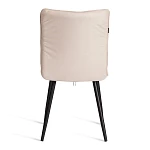 Стул обеденный Bari, LT, флок, бежевый/черный, 7, 41х55х89 см | изображение 3