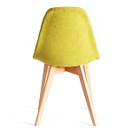 Стул CINDY SOFT (mod. C1021F1-1), фактурный велюр/дерево бук, 55 х 48 х 83 см, Светло-зеленый LY1701-8 / натуральный | изображение 3