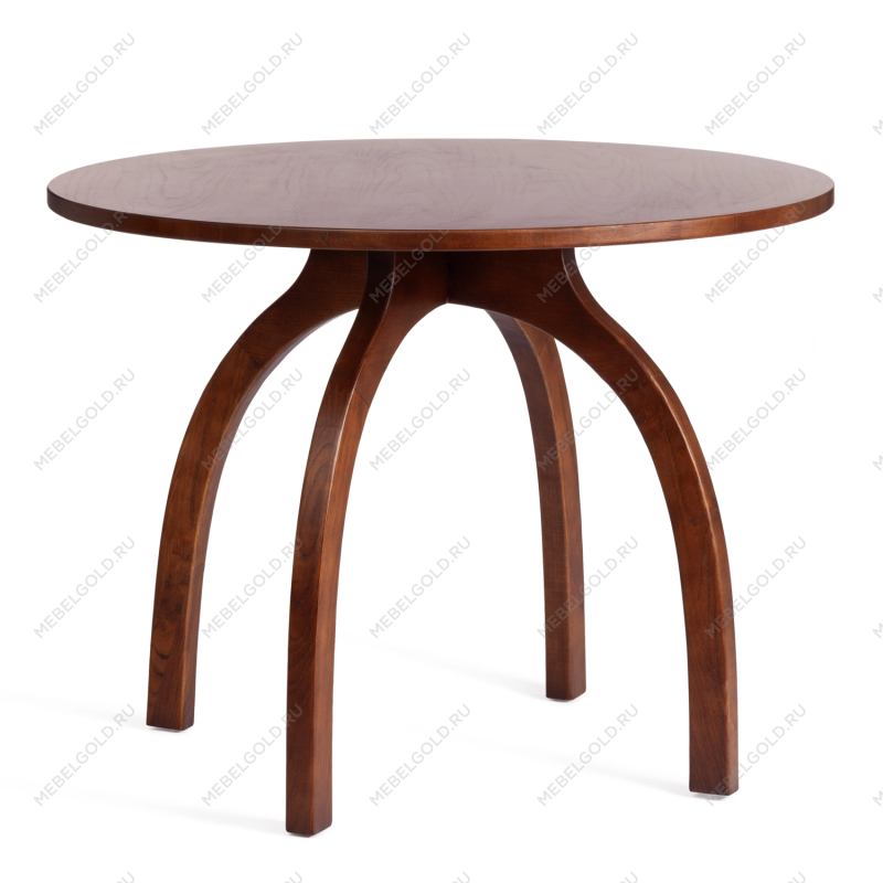 Стол THONET (mod.T9108), дерево вяз, 100х75 см, Темный Орех (№5)