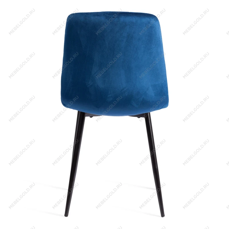 Стул CHILLY (mod. JSC-220), Велюр/металл, 44,5х52,5х88 см, Blue (синий) HLR64 / черный | изображение 3
