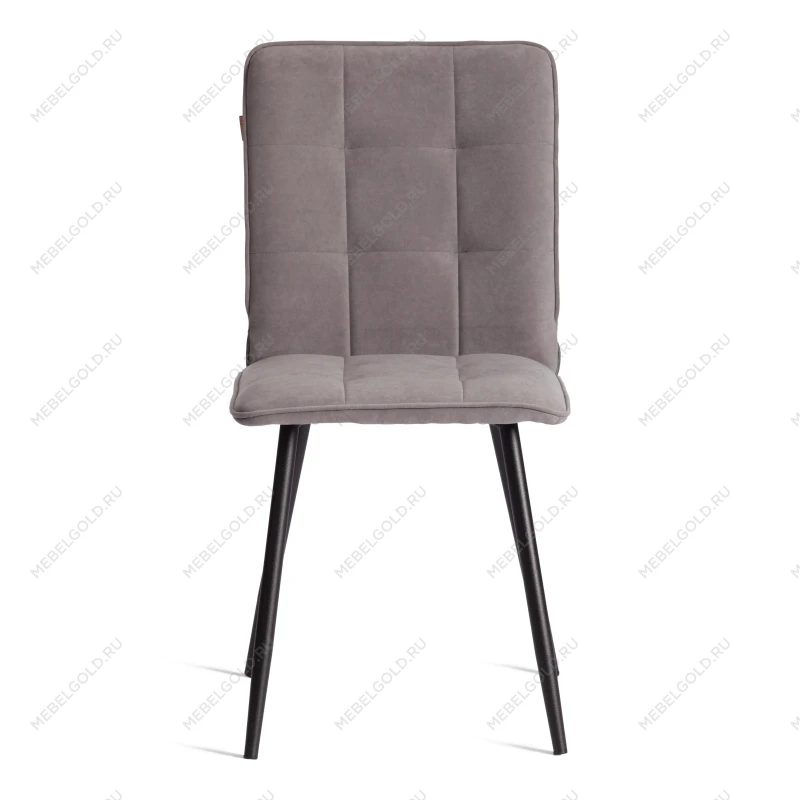 Стул обеденный Bari, LT, велюр, серый/черный, 29, 41х55х89 см | изображение 4