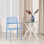 Кресло VALUTTO (mod. 54), пластик, 58 х 57 х 86 см, Pale blue (бледно-голубой) 33780 | изображение 8