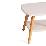 Журнальный стол RIO, мдф, 65х65х50 см, крем/дуб светлый | изображение 2