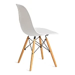 Стул CINDY (EAMES) (mod. 1801), дерево бук/металл/сиденье пластик, 45x51x82 см, White (белый) | изображение 2