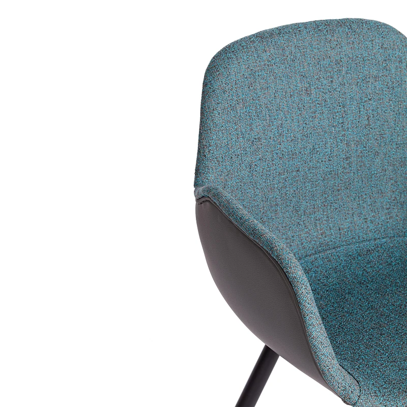 Кресло VALENTINO (mod. PC45-2), металл/экокожа/ткань, 55 х 58 х 81 см, Turquoise (бирюзовый)/Grey (серый)/чёрный | изображение 7