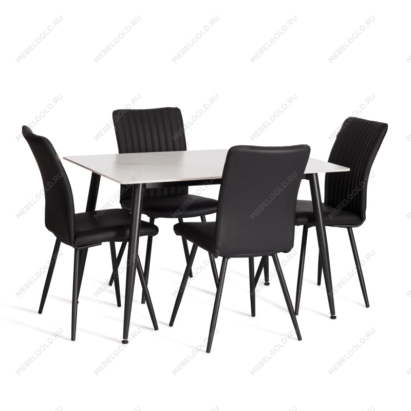 Стул обеденный Monte Carlo, TREND, экокожа, черная, 49х51х93 см | изображение 9