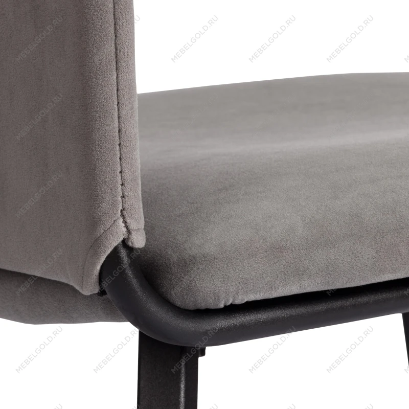 Стул обеденный La Rousse, флок, серый/черный, 29, 49х50х93 | изображение 10