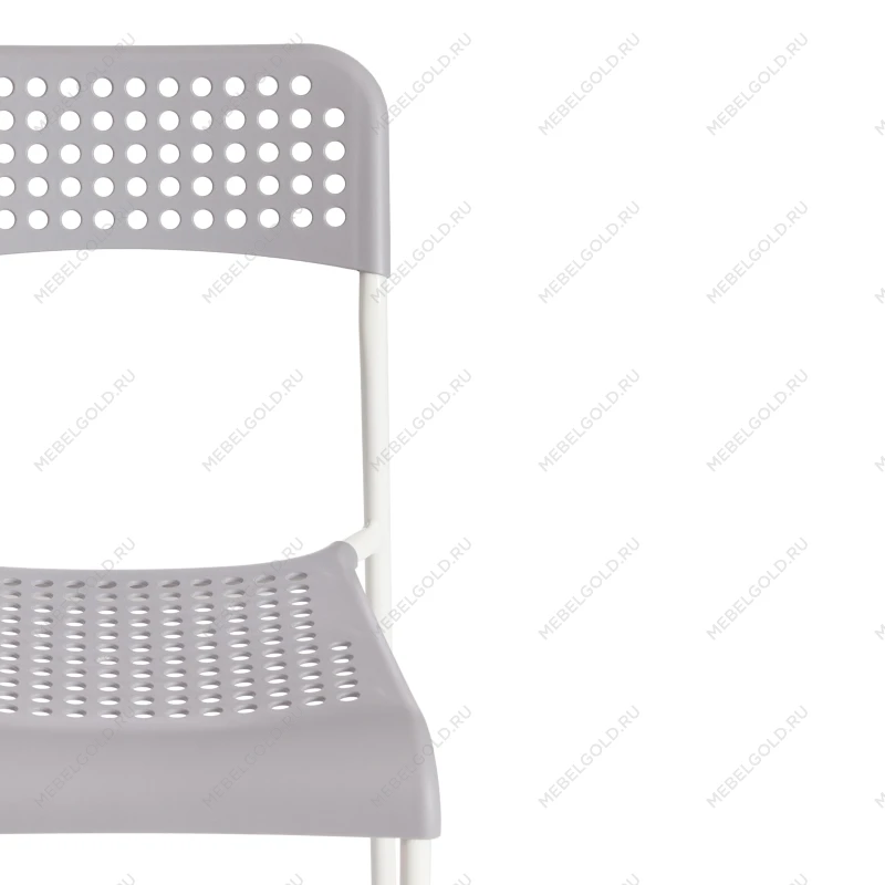 Стул ADDE (mod. C-049), металл/пластик, 39 х 49 х 78 см, Grey(серый)/White(белый) разборный | изображение 5