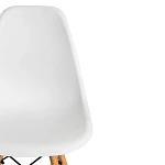 Стул CINDY (EAMES) (mod. 1801), дерево бук/металл/сиденье пластик, 45x51x82 см, White (белый) | изображение 5