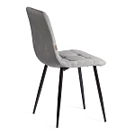 Стул CHILLY (mod. JSC-220), Велюр/металл, 44,5х52,5х88 см, Dark grey (темно-серый) HLR24 / черный | изображение 2