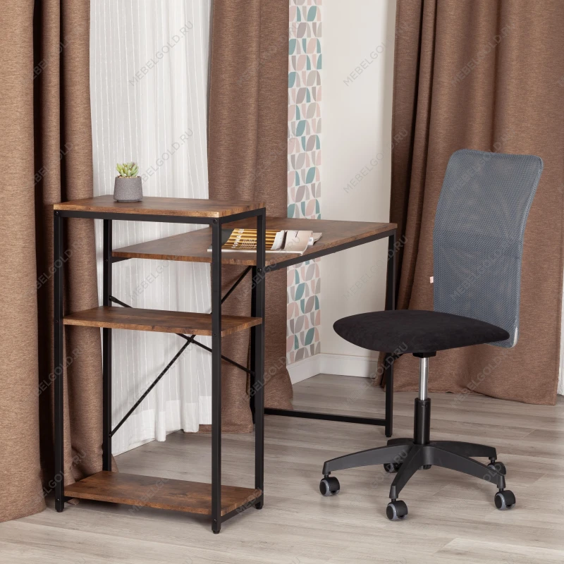 Кресло START, флок/ткань, черный/серый, 35/W-12 | изображение 11