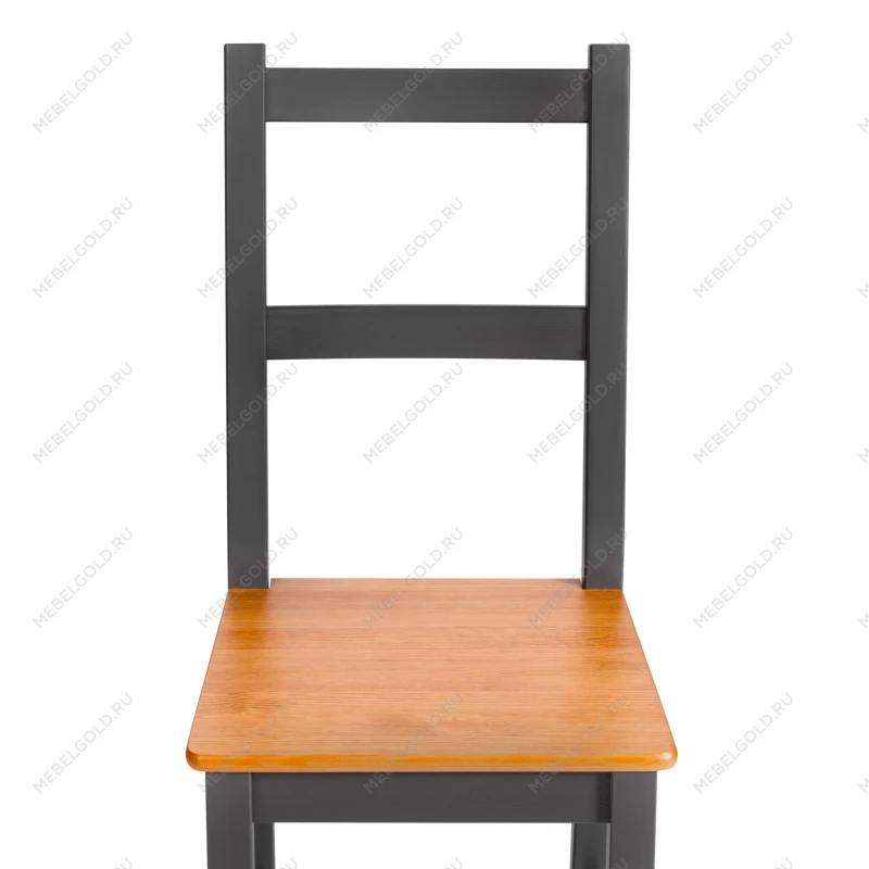 Стул Соната/Sonata chair, массив сосны, 41х50х95 см, антик /графит | изображение 5