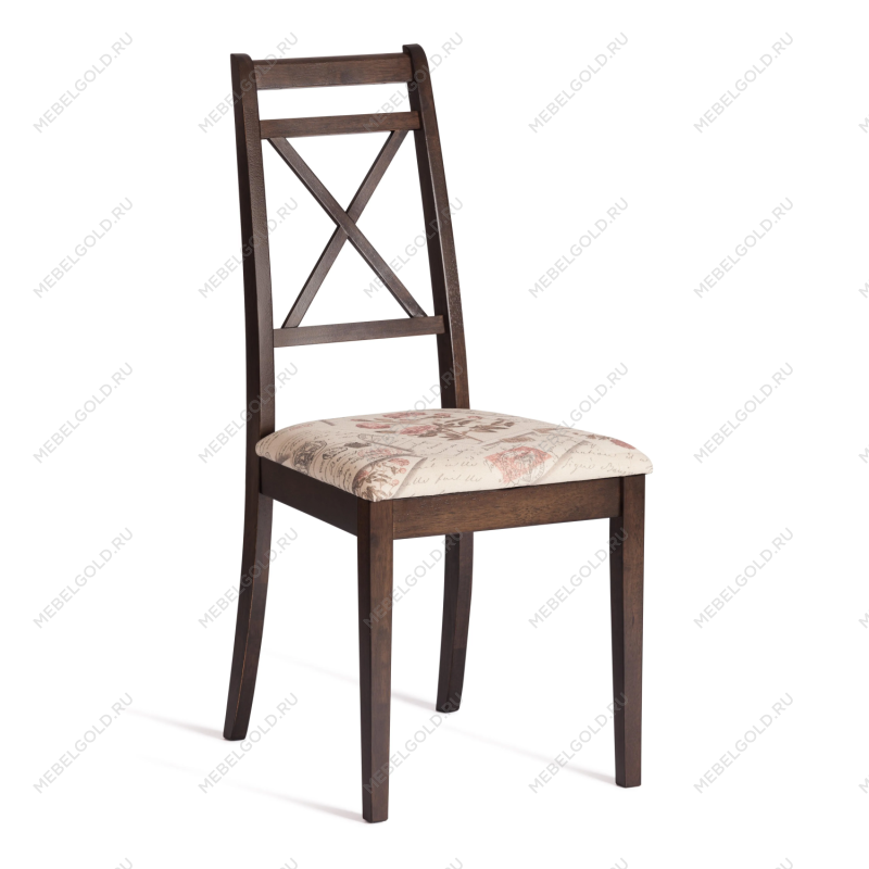 Стул Picasso ( PC-SC ), дерево гевея, 45х53х97см, Tobacco, ткань Прованс №11