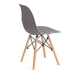 Стул CINDY (EAMES) (mod. 1801), дерево бук/металл/сиденье пластик, 45x51x82 см, Light grey (светло-серый) | изображение 2