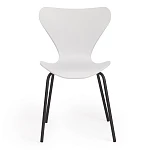 Стул Jacobsen (mod DC 102)/1 шт. в упаковке, пластик/металл, 50 х 46 х 82 см, белый 018/черный | изображение 4