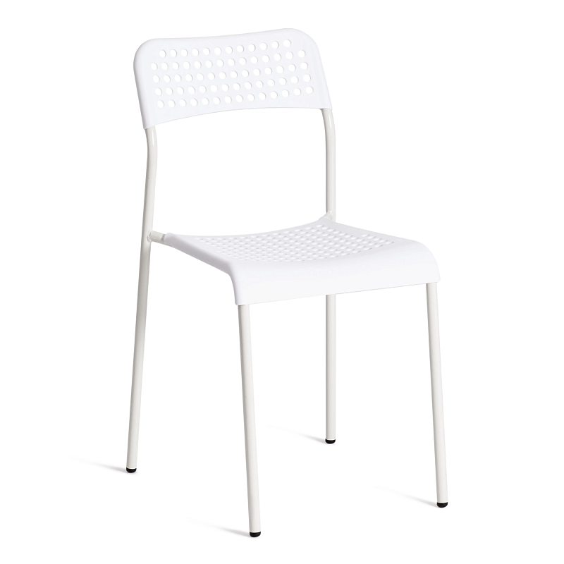 Стул ADDE (mod. C-049), металл/пластик, 39 х 49 х 78 см, White(белый) разборный