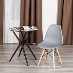 Стул CINDY (EAMES) (mod. 1801), дерево бук/металл/сиденье пластик, 45x51x82 см, Light grey (светло-серый) | изображение 8