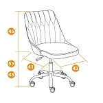 Кресло SWAN, флок, серый, 29 | изображение 10