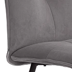 Стул обеденный Sweet, флок, серый/черный, 29, 46х55х88 | изображение 7