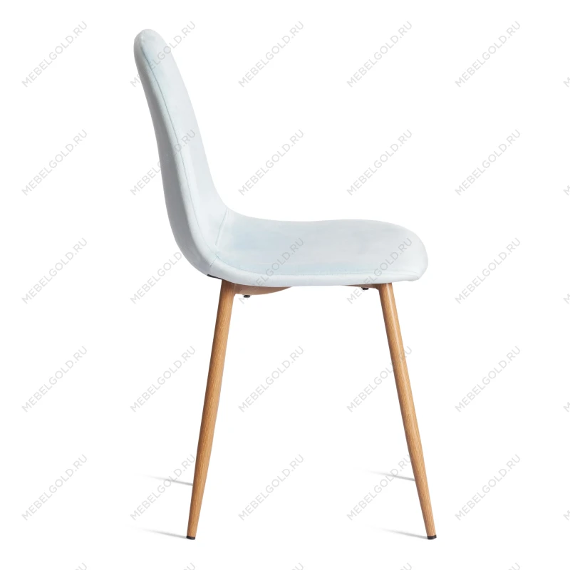 Стул BREEZE (mod. 4724), Велюр/металл, 44 х 53 х 87 см, Aquamarine (аквамарин) HLR16 / натуральный | изображение 1