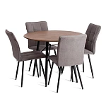 Стул обеденный Bari, LT, велюр, серый/черный, 29, 41х55х89 см | изображение 9