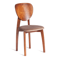 Стул DIAMANTE мягкое сидение, бук, 42x42x85см, коричневый, ткань Tenerife Mocco