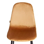 Стул BREEZE (mod. JSC-58), Велюр/металл, 44 х 53 х 86 см, brown (коричневый) HLR12 / черный | изображение 5