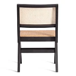Стул LOKI, дерево вяз/ротанг, 51х44х86 см, черный | изображение 3