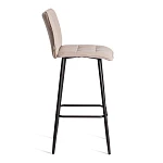 Барный стул Bari/Бари, велюр, бежевый, 7, 45х56х110 см | изображение 1