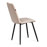 Стул обеденный Asti, велюр, молочный/черный, (Porsche 2) | изображение 2