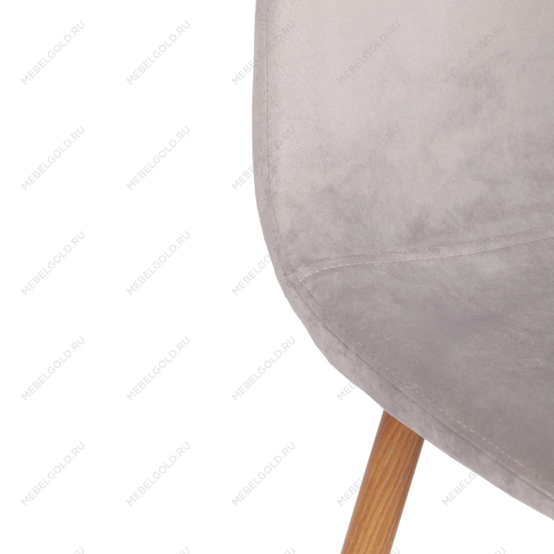 Стул BREEZE (mod. 4724), Велюр/металл, 44 х 53 х 87 см, Light grey (светло-серый) HLR14 / натуральный | изображение 5