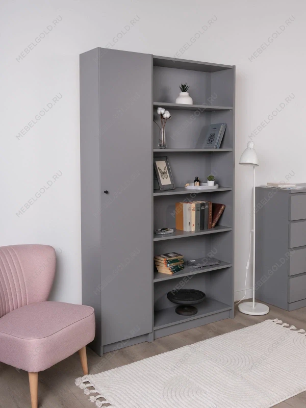 Стеллаж Варма Стэнд 78х198х28, серый | изображение 3