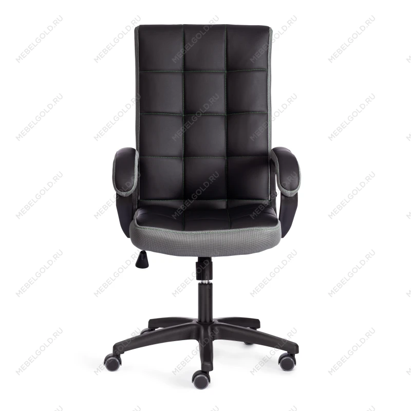 Кресло TRENDY (22), кож/зам/ткань, черный/серый, 36-6/12 | изображение 4