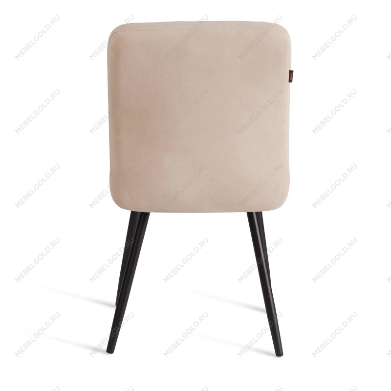 Стул обеденный Medeo, LT, флок, бежевый/черный, 7, 45х56х89 см | изображение 3